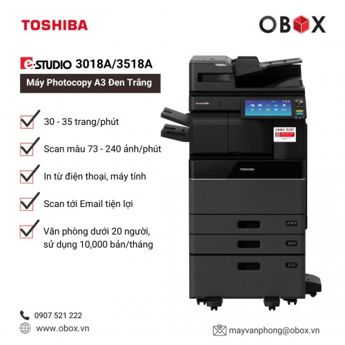 Thuê Máy Photocopy Toshiba e-STUDIO 3018A 3518A | Gọn Gàng – Ổn Định – Tiết Kiệm